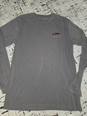 Hooey Habitat Long Sleeve Shirt Size Large Gray 70%bamboo Material